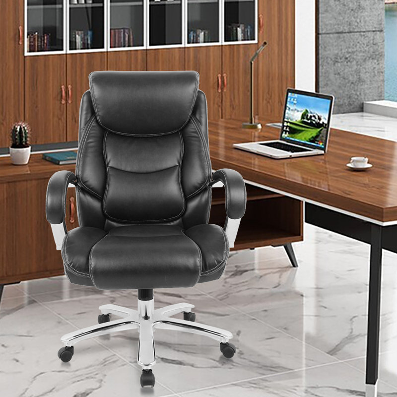 Latitude Run® Aracele Ergonomic Executive Leather Office Desk Chairs